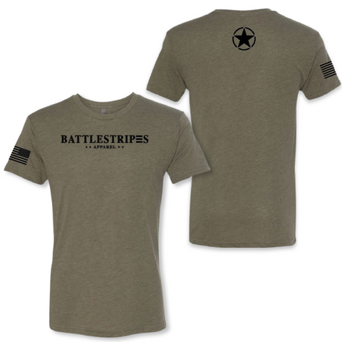 Men's Military Green BattleStripes T-shirt